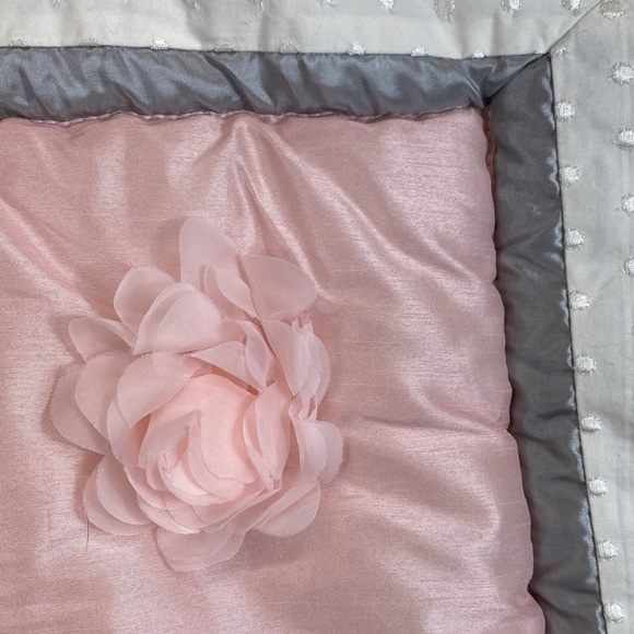 The Peanutshell crib comforter roses polka dot pink princess cottagecore girls - Picture 3 of 8